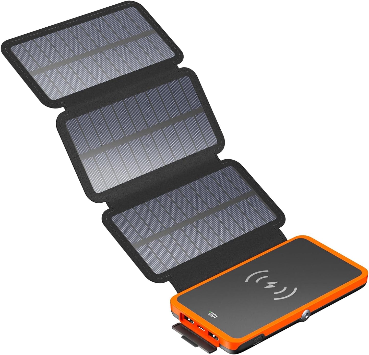 Hiluckey Wireless Solar Charger 10000mAh with 4 Solar Panels